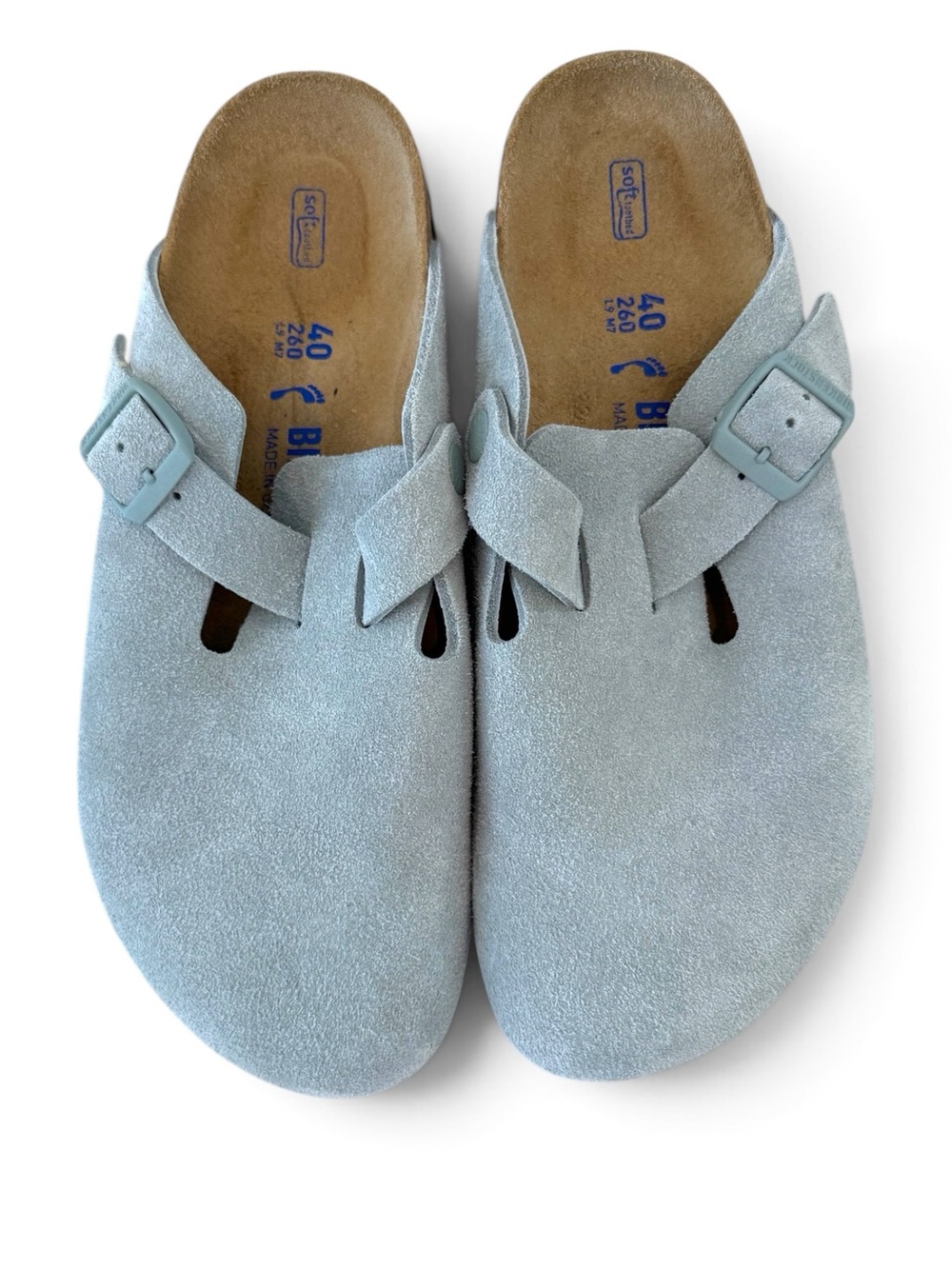 BIRKENSTOCK Boston Clog Suede SAGE Color